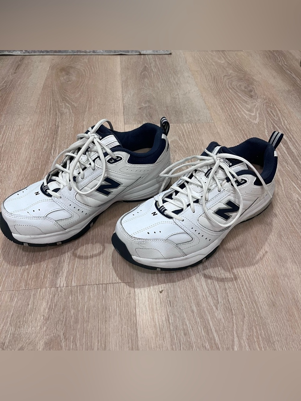 New Balance 608v2 Chunky Dad Shoes White Navy US Men 10.5 Wide